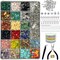 Jewelry Making Supplies Kit - 1587 PCS Beads, Crystal Beads, Jewelry Pliers, Beading Wire, Earring Hooks, Rings, Bracelets for Girls and Adults